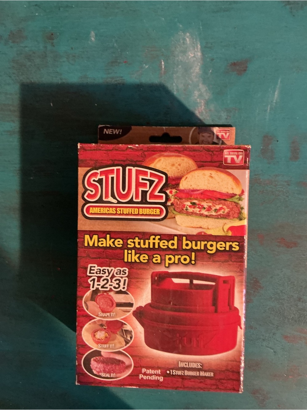 As Seen On TV STUFZ Stuffed Burger Maker - Red